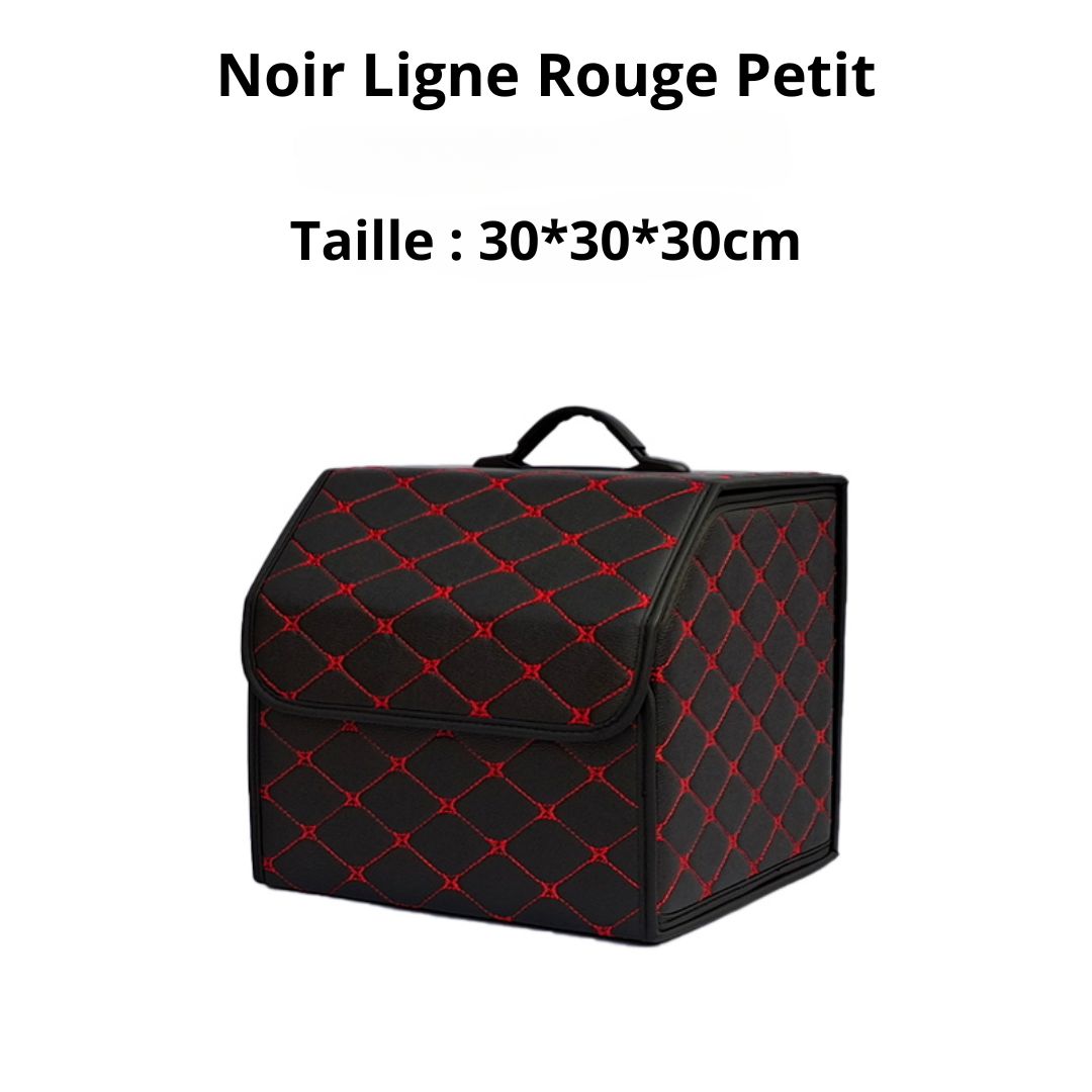 Boite-de-rangement-voiture-Noir-Ligne-Rouge-Petit