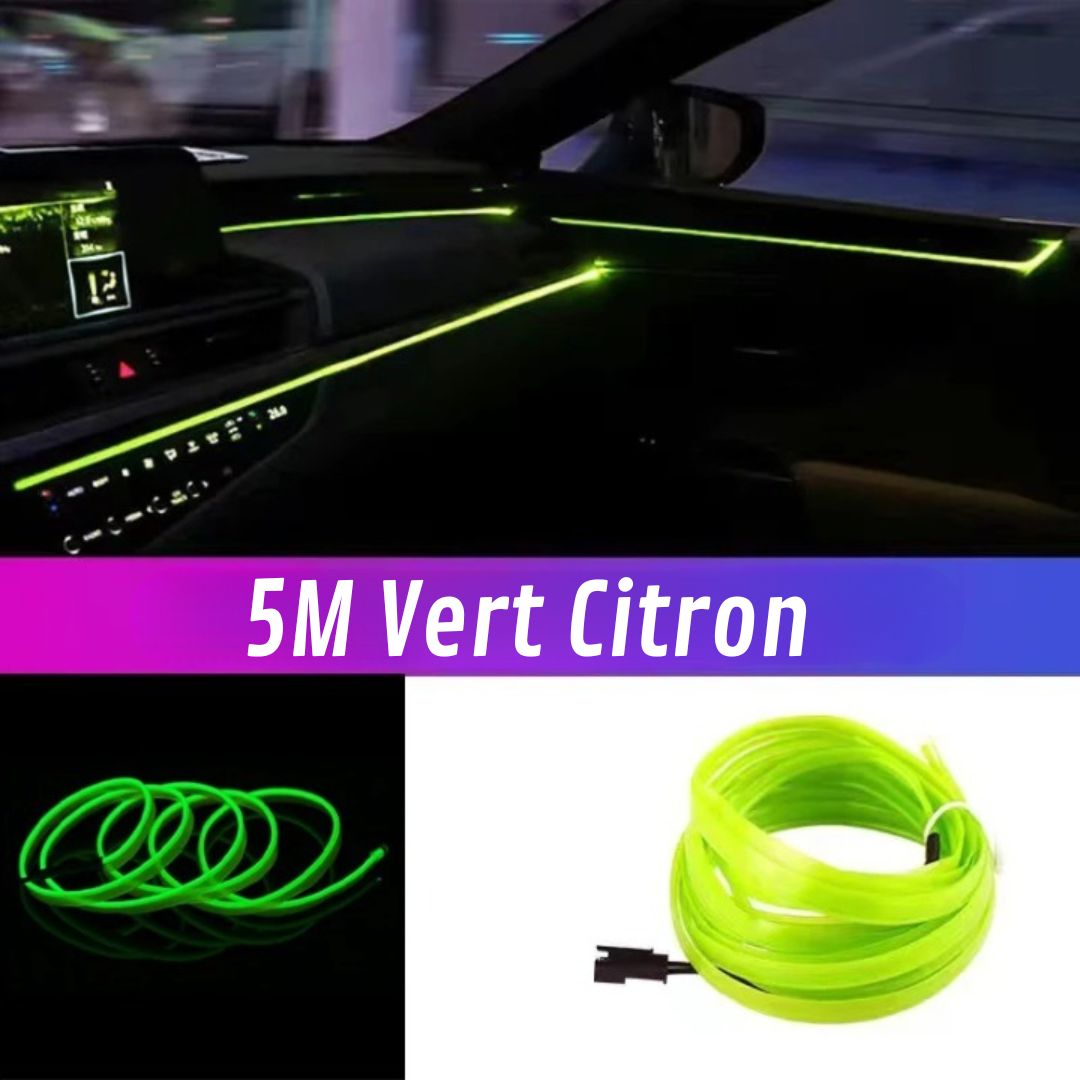 bande-LED-voiture-Vert.Citron.