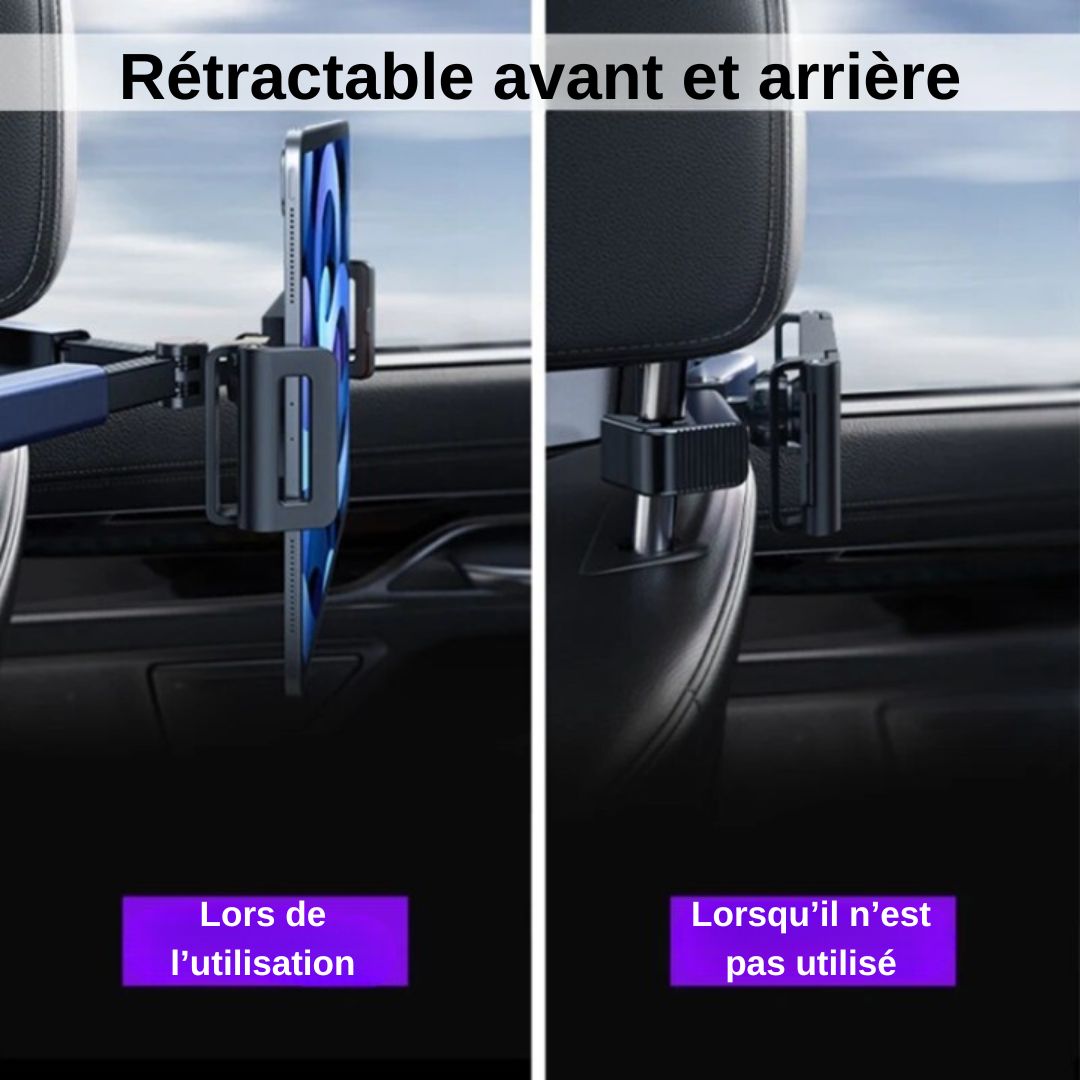 support-tablette-voiture-Rétractable