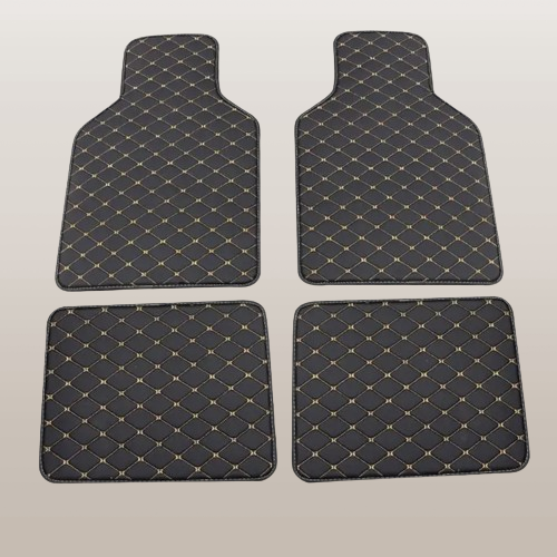 tapis-pour-voiture-Noir-Beige.